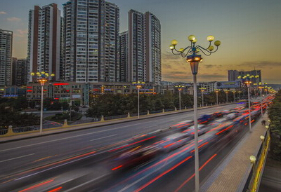 傍晚的通德大桥